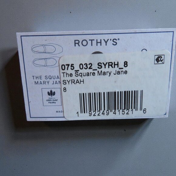 Rothy's The Square Mary Jane (Woman's 8M) SYRAH, New in Box - Picture 15 of 16